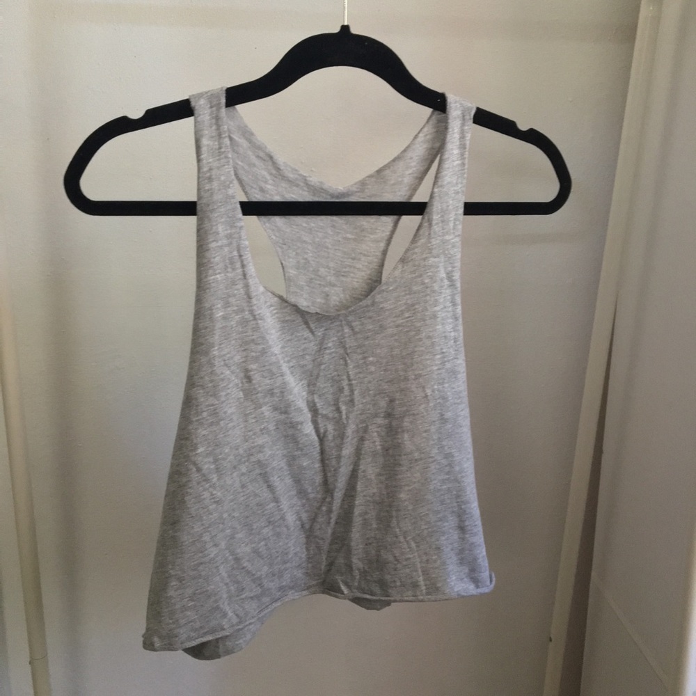 Grey Cropped Tank